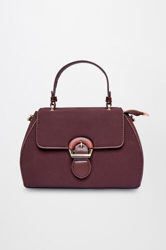 Brown Regular Solid Sling Bag, , image 1